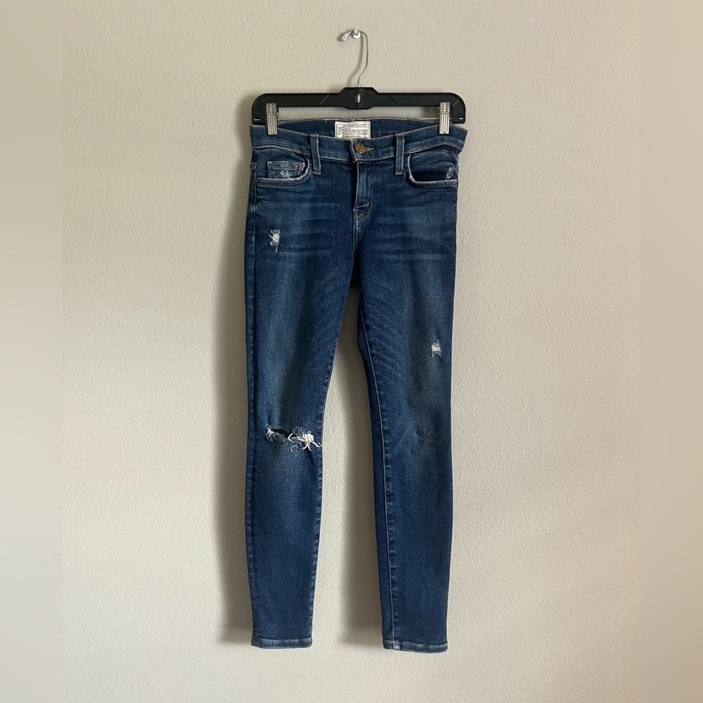 Current/Elliott skinny‎ distressed denim jeans size 26